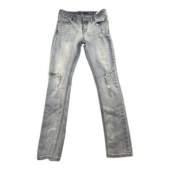 Levi's Women's 545 Distressed Light Wash Jeans Size 14 Reg - Picture 1 of 8